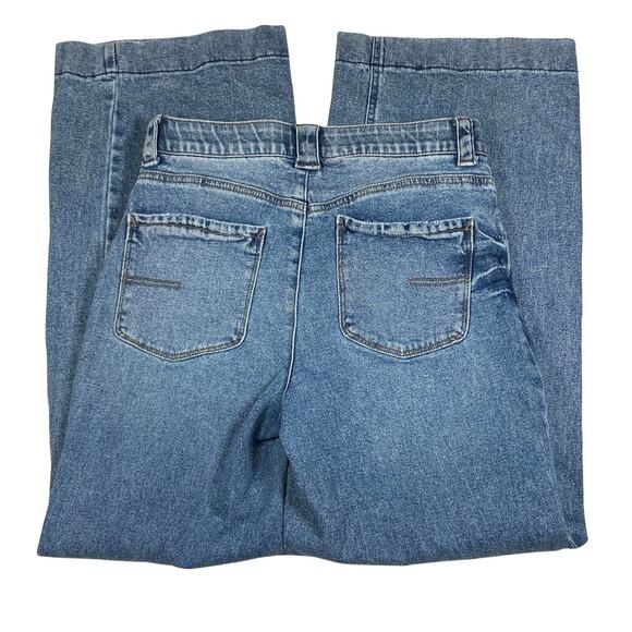 Democracy Jeans Womens 8 29x30 Ab Technology Wide Leg Baggy Blue Mid Rise - Picture 2 of 6